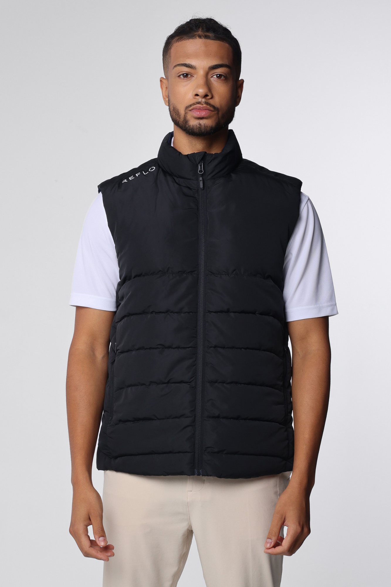 Flint Reversible Gilet Black/True Navy - Reflo