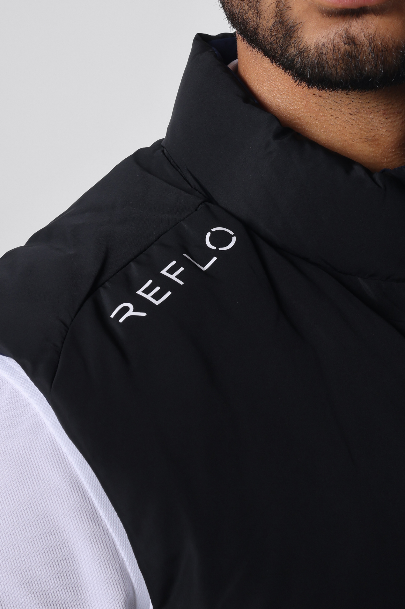 Flint Reversible Gilet Black/True Navy - Reflo
