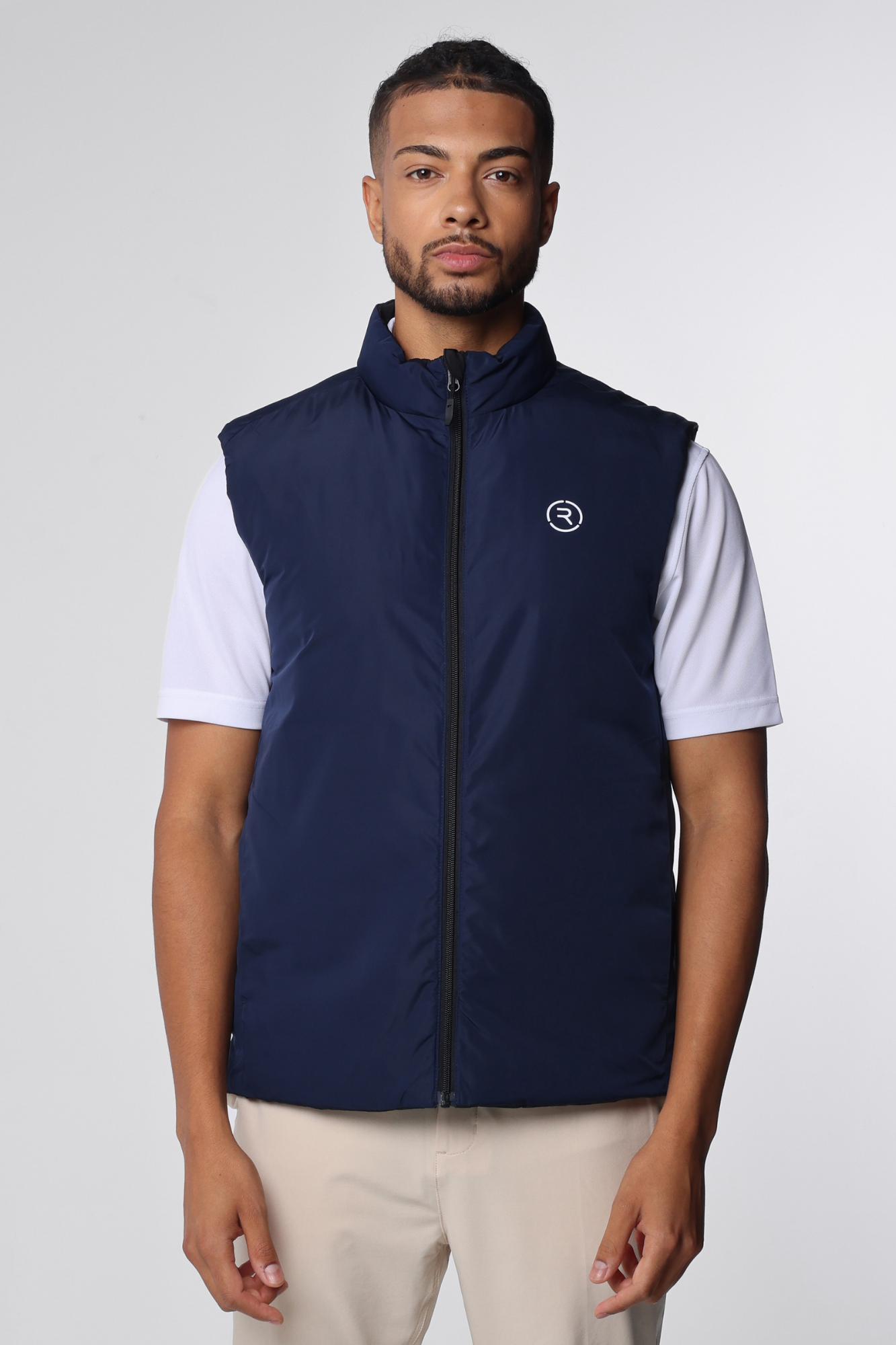 Flint Reversible Gilet Black/True Navy - Reflo