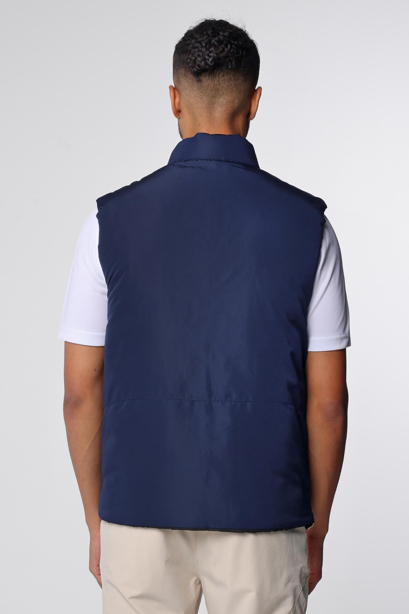 Flint Reversible Gilet Black/True Navy - Reflo