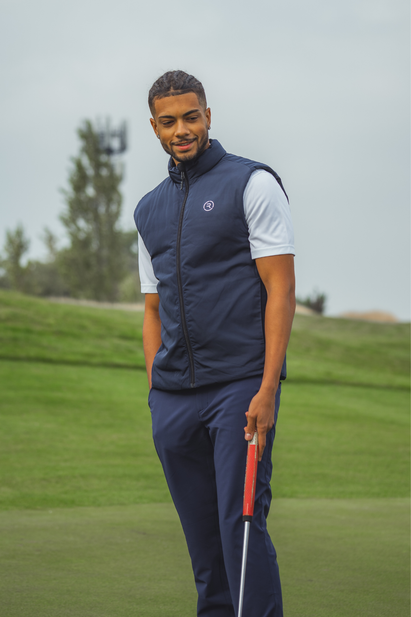 Flint Reversible Gilet Black/True Navy - Reflo