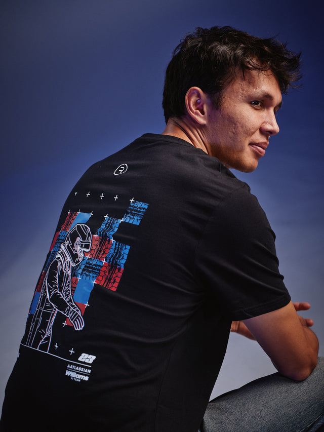 Atlassian Williams Racing Alex Albon Driver Short Sleeve T-Shirt - Season 12 Reflo