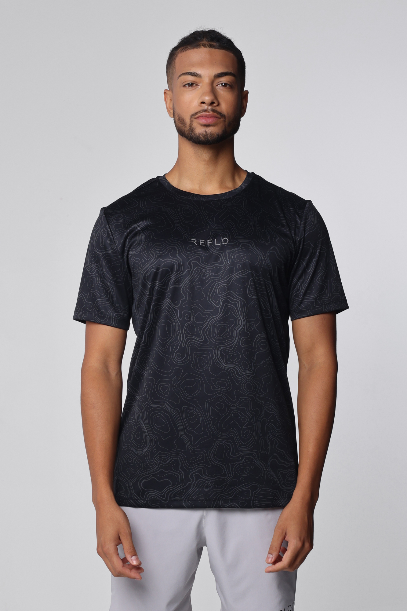 Moana Shirt Black Contour - Reflo