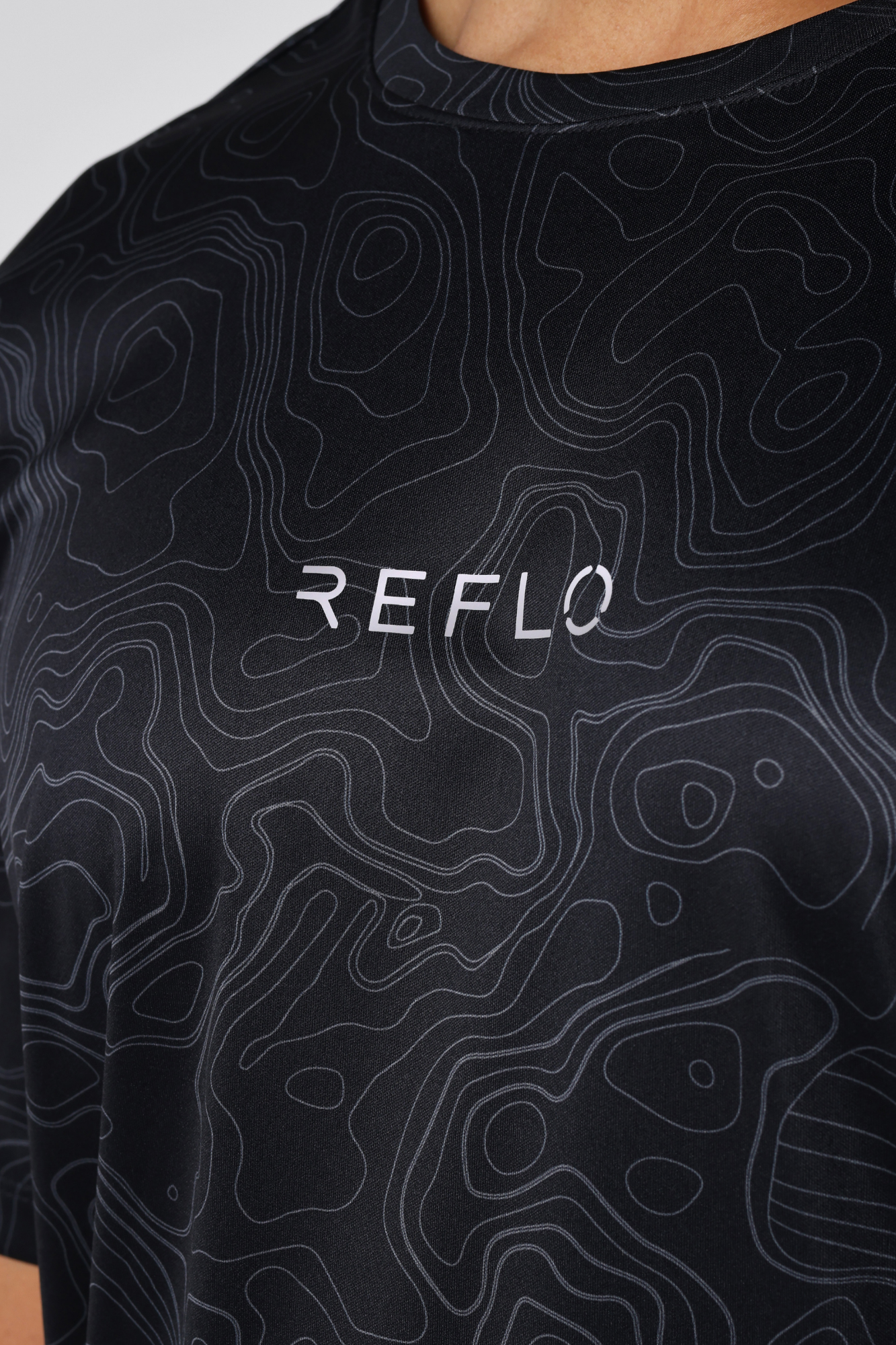 Moana Shirt Black Contour - Reflo