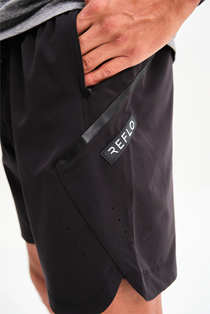 Biscay Shorts Black Reflo Athleisure