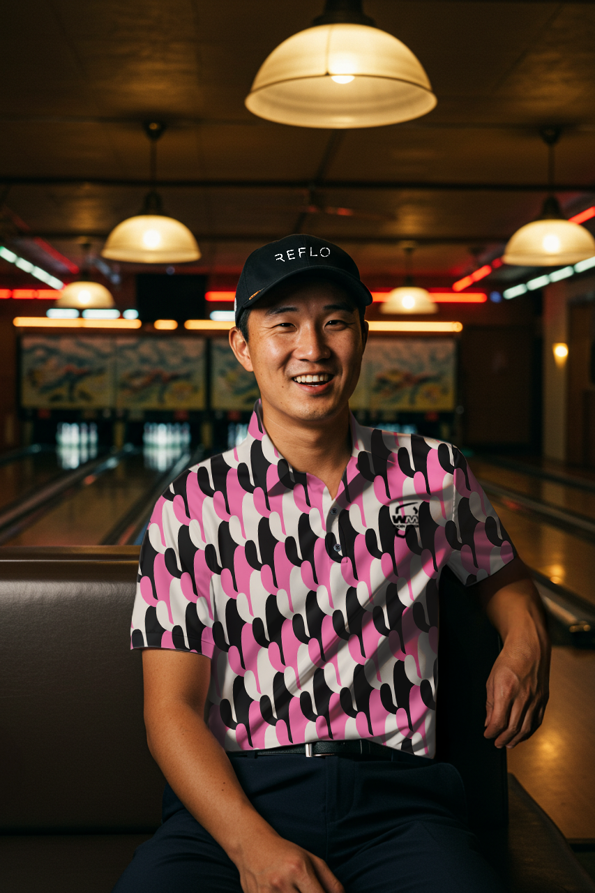 Spikey Polo Pink / Grey (WMPO) - Reflo