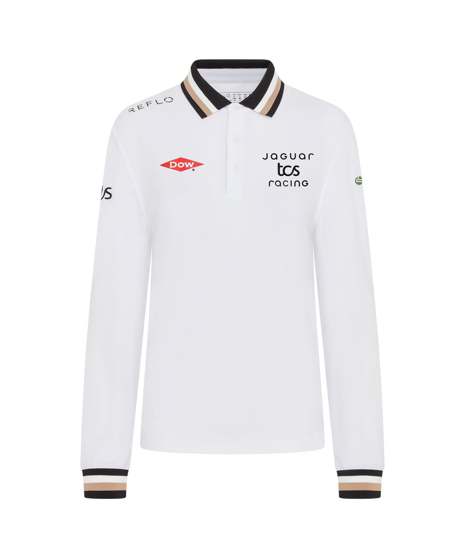 Jaguar TCS Racing Long Sleeve Polo Shirt Womens Reflo