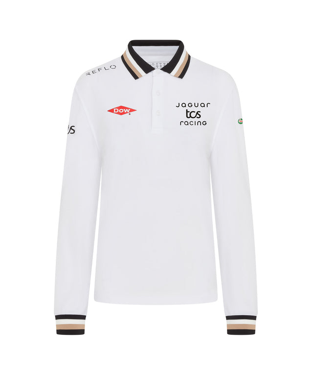 Jaguar TCS Racing Long Sleeve Polo Shirt Womens Reflo