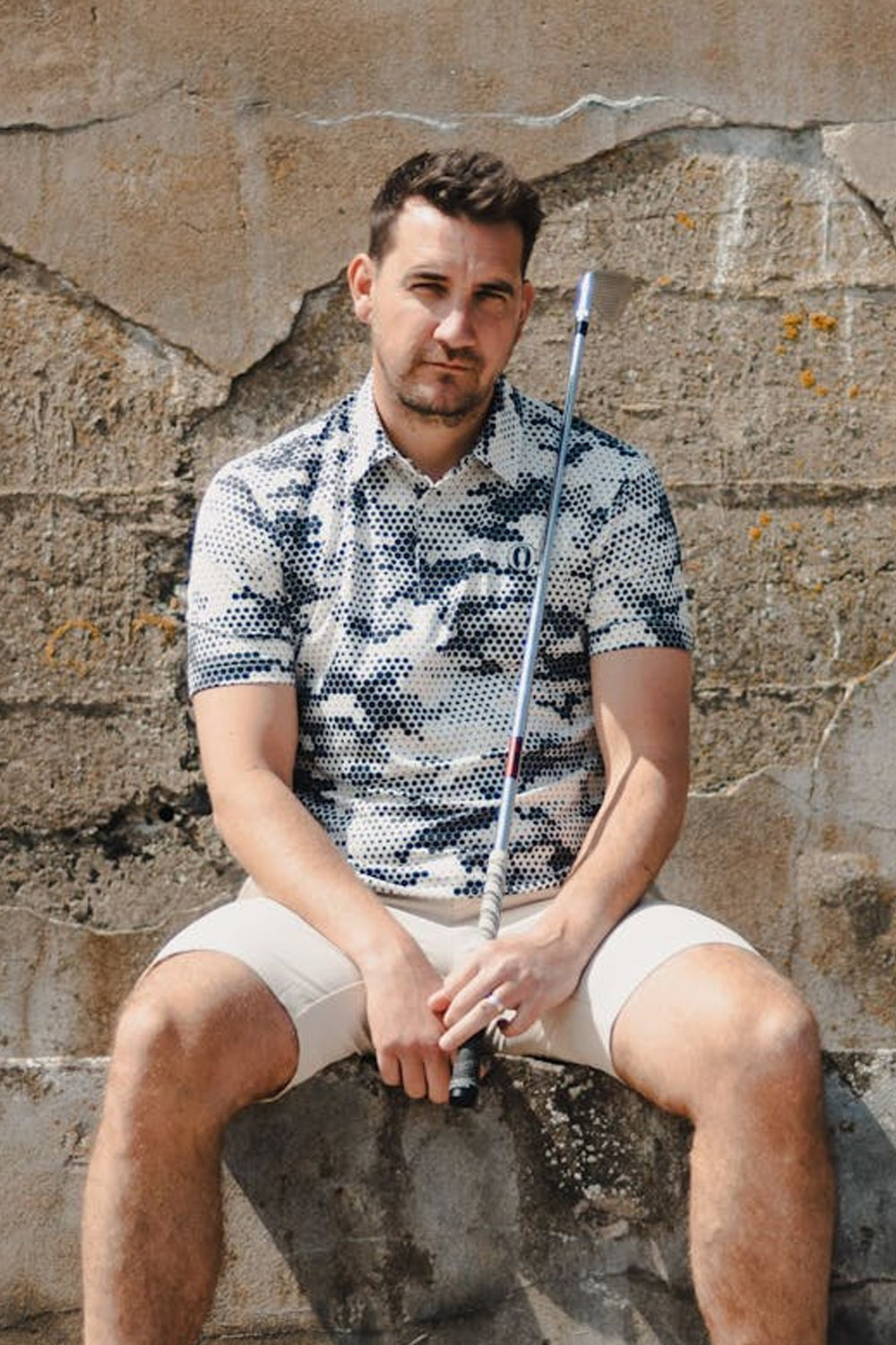 The Open Himalayas Polo White/Navy Reflo Athleisure