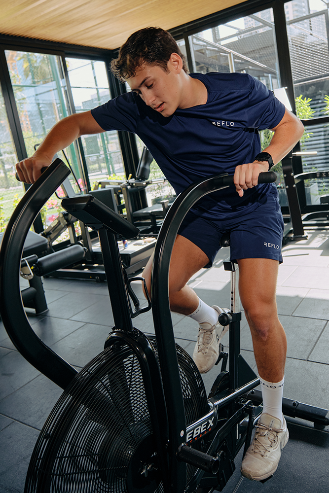 Hudson T Shirt Navy Reflo Athleisure