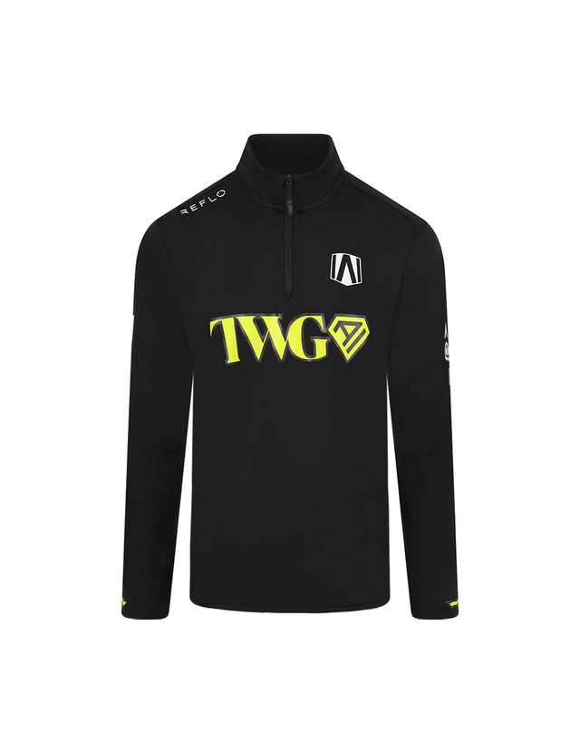 Andretti Teamkit Replica 1/4 Zip Unisex Midlayer Black Reflo