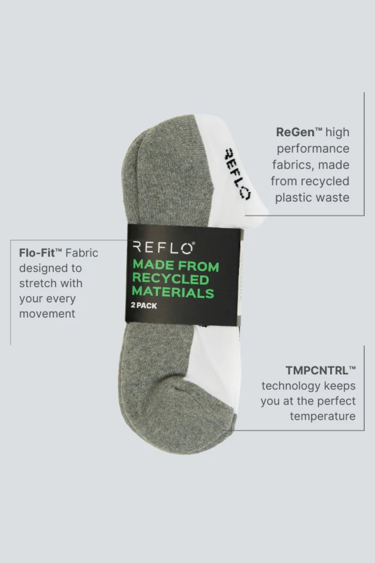 Lugano Trainer Sock Reflo Athleisure