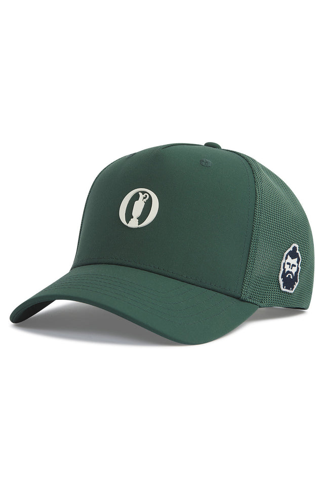 The Open Dunluce Cap Olive Reflo Athleisure