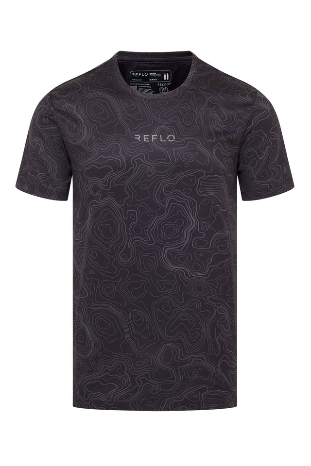 Moana Shirt Black Contour - Reflo