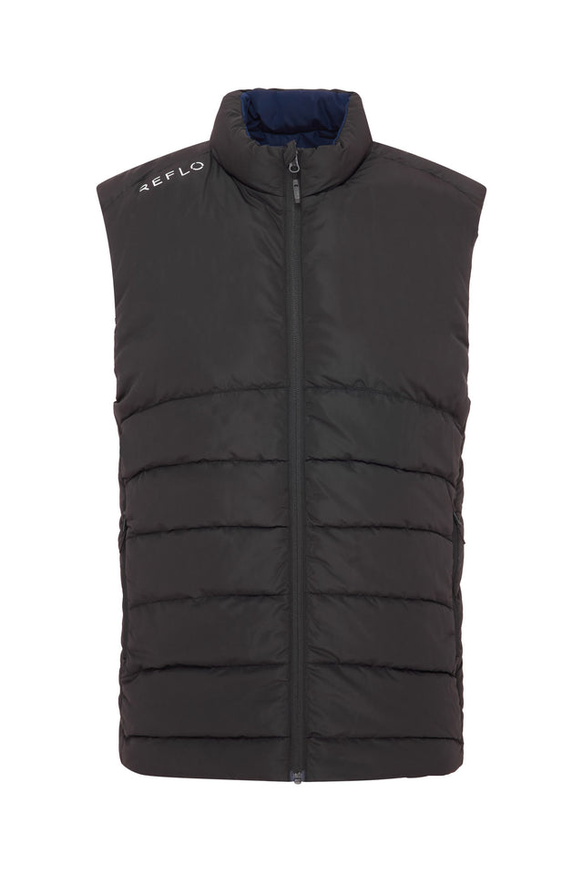 Flint Reversible Gilet Black/True Navy - Reflo