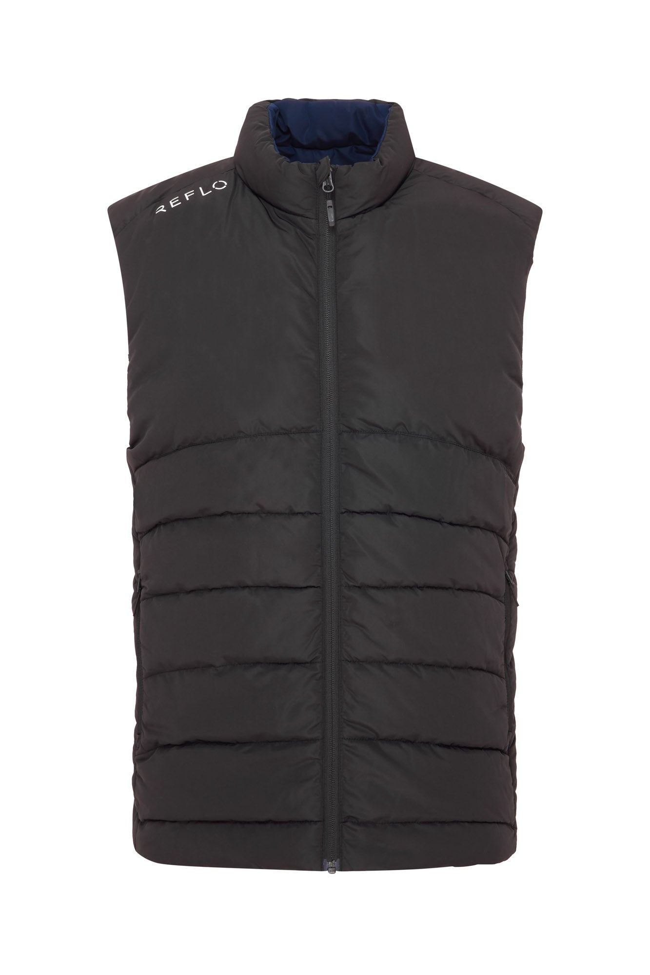 Flint Reversible Gilet Black/True Navy - Reflo