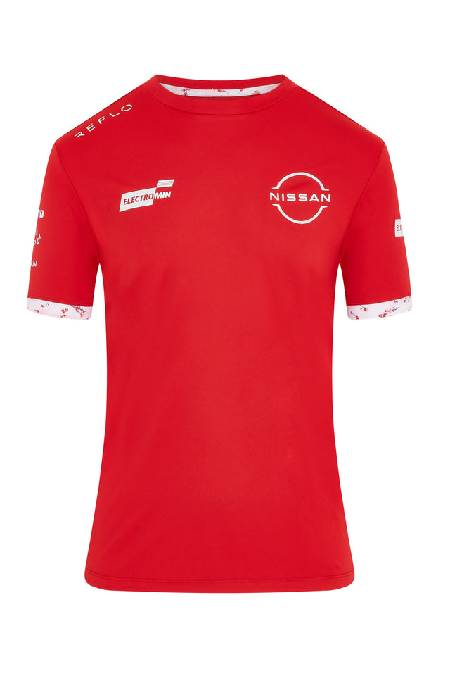 Nissan Formula E Replica Short Sleeve T-Shirt - Red Reflo