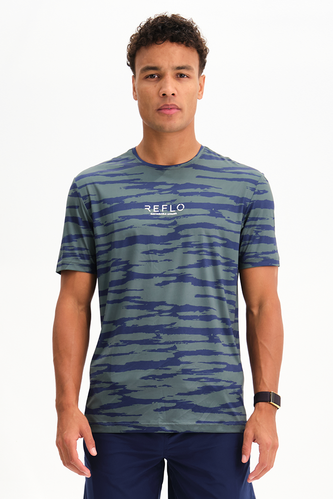 Moana Shirt Dark Forest/Medieval Blue - Reflo Active