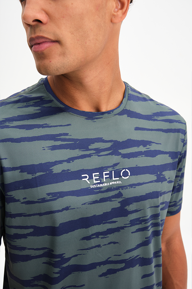 Moana Shirt Dark Forest/Medieval Blue - Reflo Active