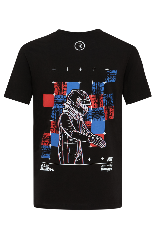 Atlassian Williams Racing Alex Albon Junior Driver Short Sleeve T-Shirt - Season 12 Reflo