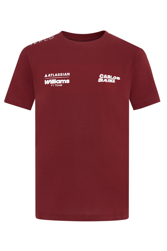 Atlassian Williams Racing Carlos Sainz Junior Driver Short Sleeve T-Shirt - Season 12 Reflo