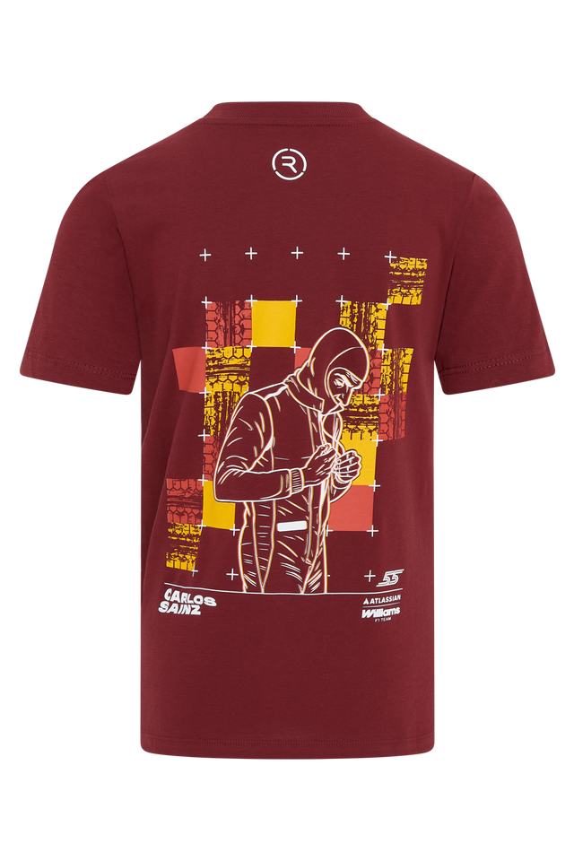 Atlassian Williams Racing Carlos Sainz Junior Driver Short Sleeve T-Shirt - Season 12 Reflo