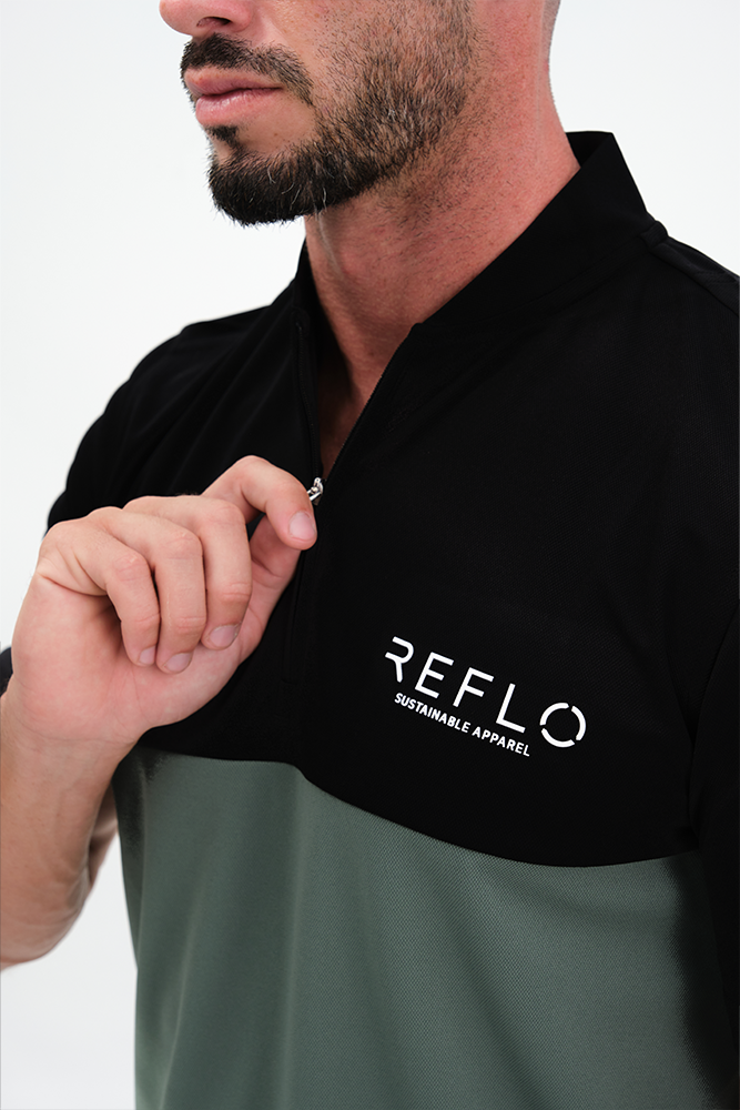 Tobol Polo Black/Green - Reflo