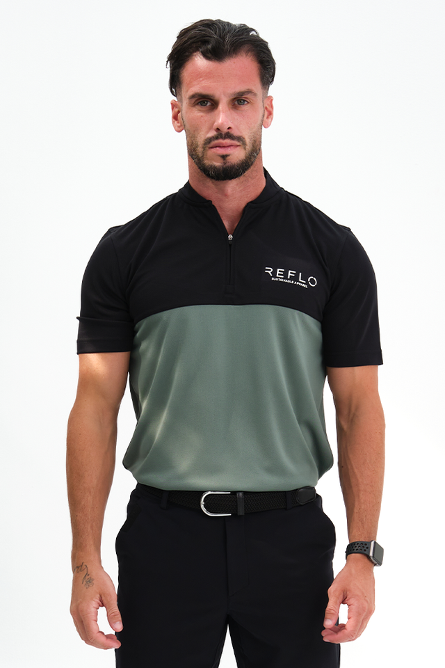 Tobol Polo Black/Green - Reflo