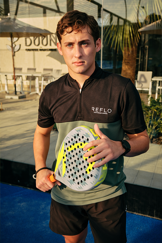 Tobol Polo Black/Green - Reflo