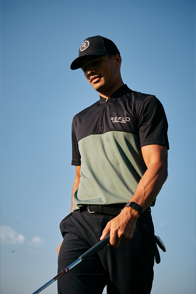 Tobol Polo Black/Green - Reflo