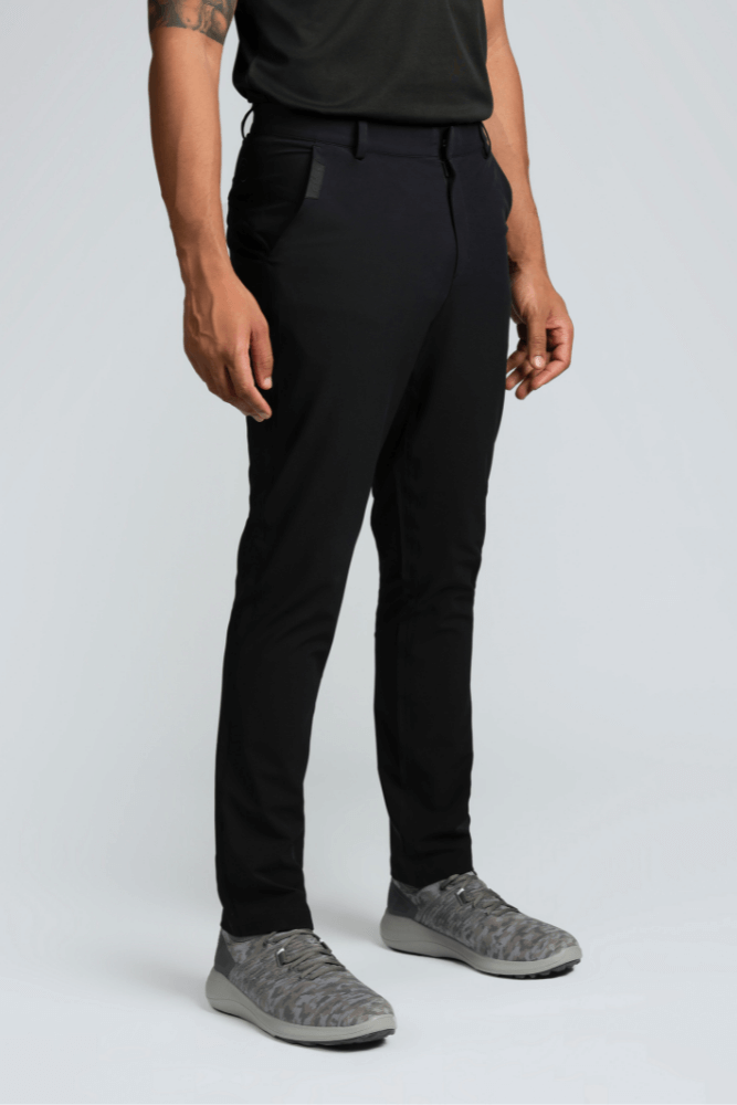 Sidra Chino Trousers Black Reflo Athleisure