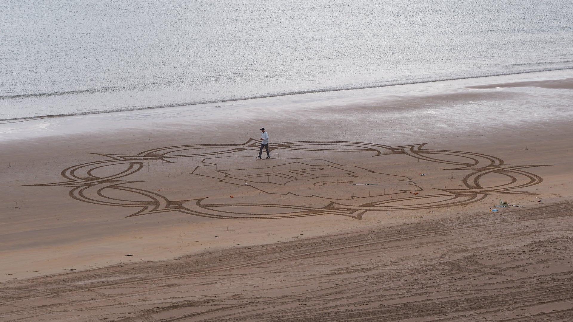 Portrush, Northern Island Sand Art