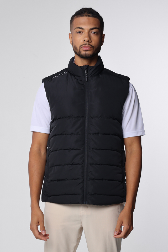Flint Reversible Gilet Black/True Navy - Reflo