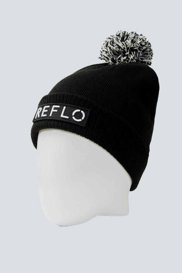Black bobble beanie on sale hat