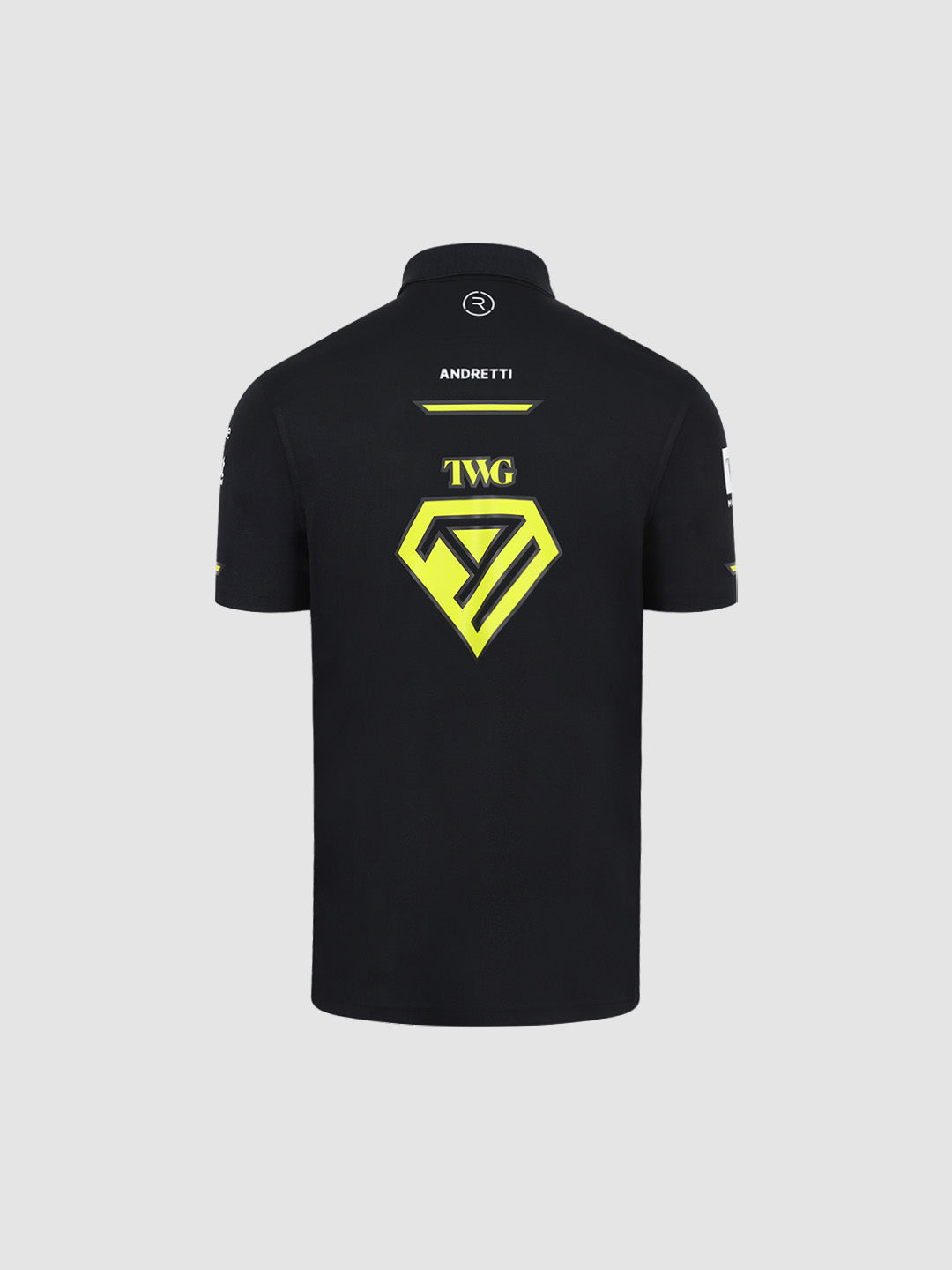 Andretti Teamkit Short Sleeve Polo Shirt Black Reflo