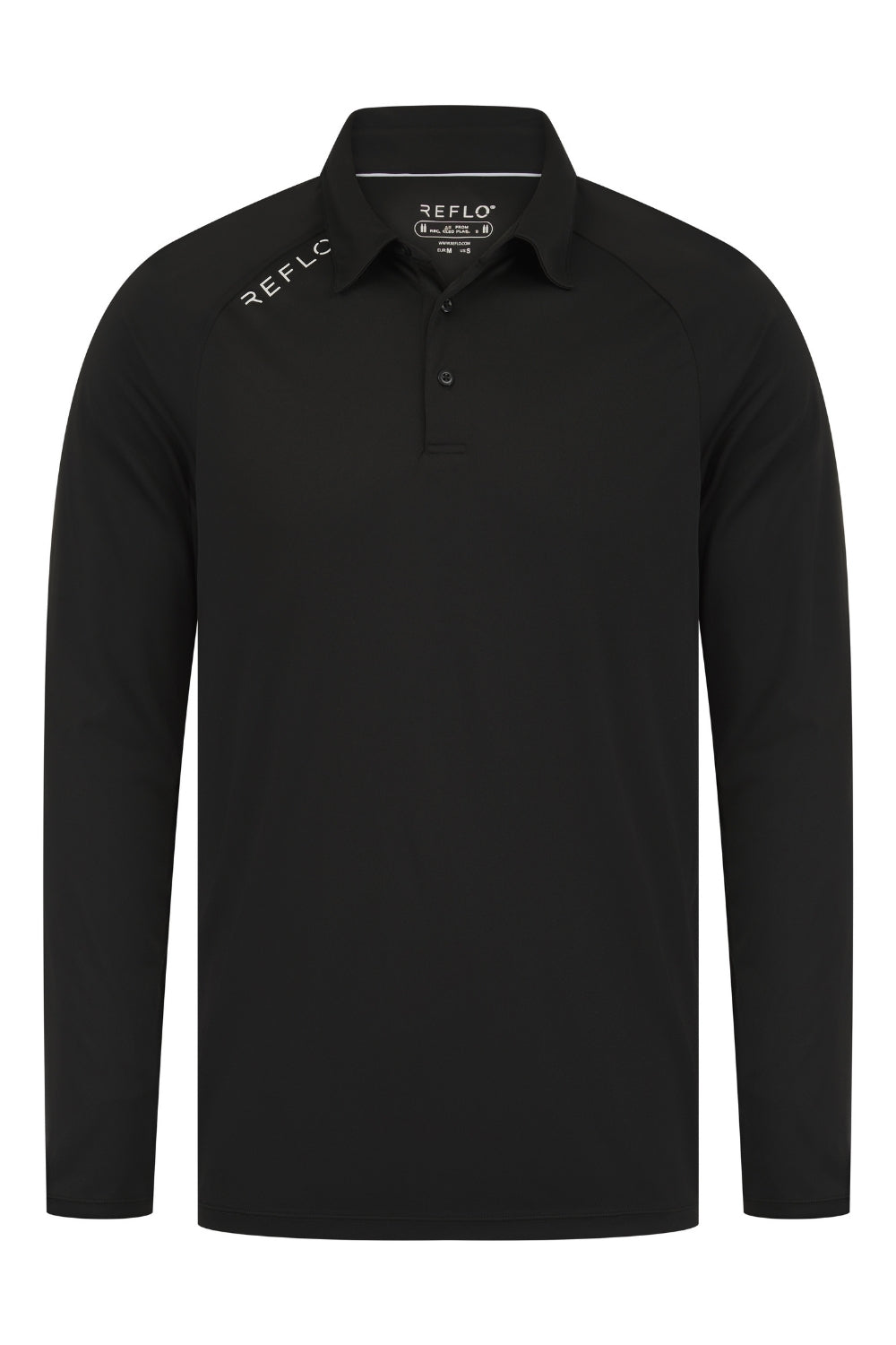 Bannock L/S Polo Black - Reflo