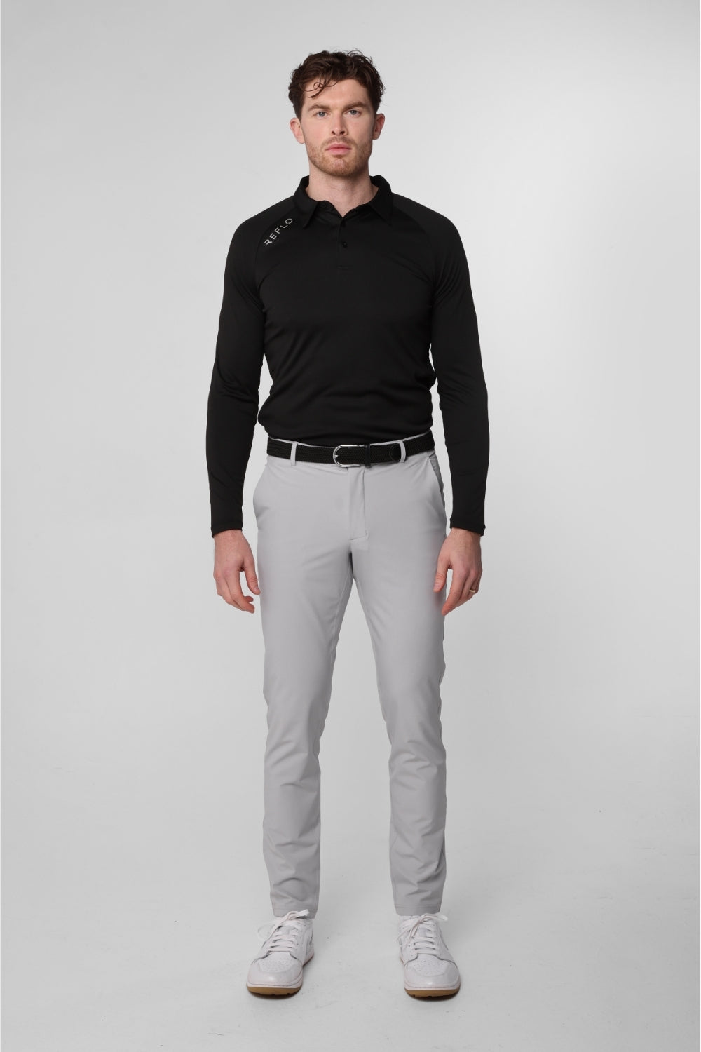 Bannock L/S Polo Black - Reflo