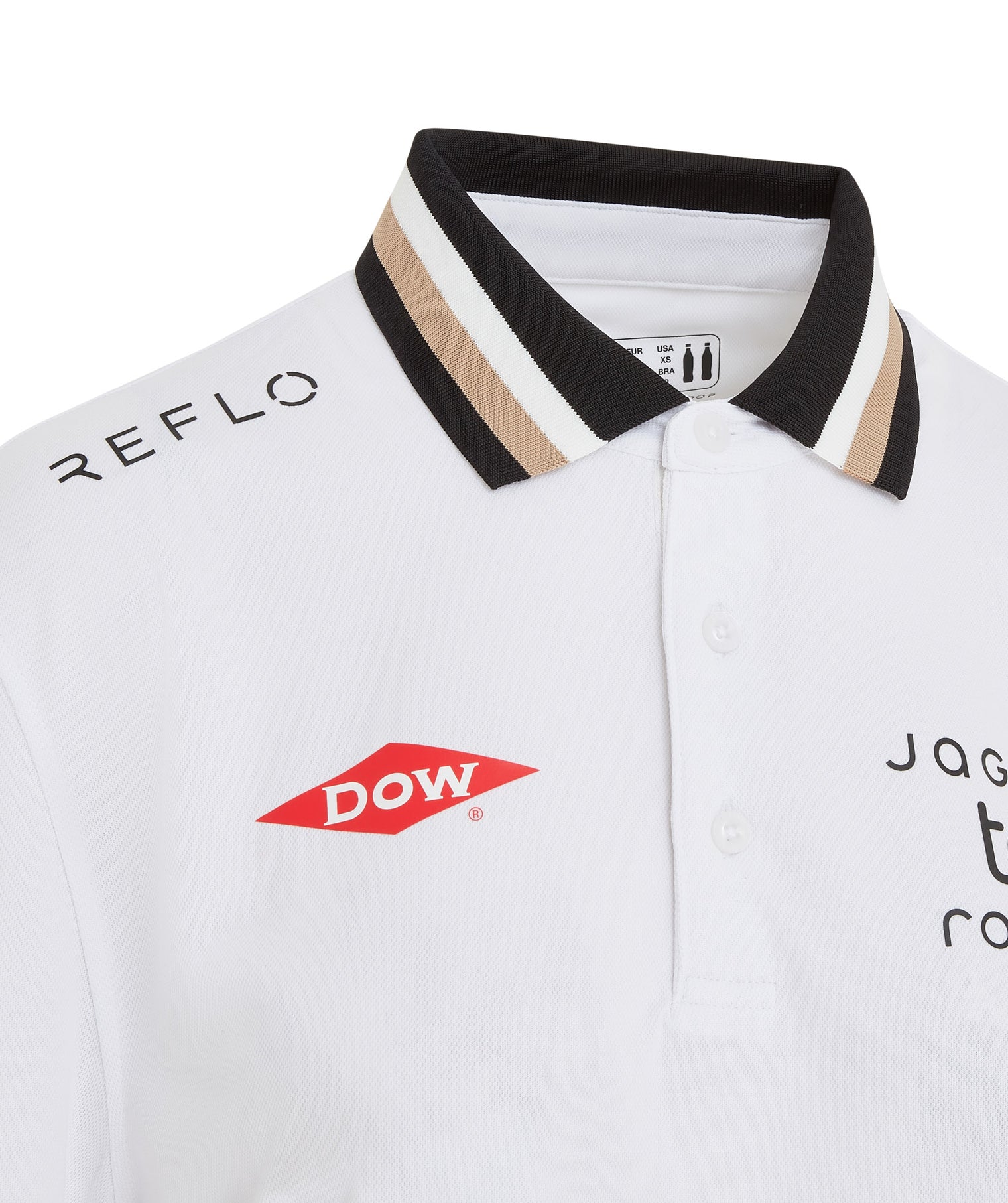 Jaguar TCS Racing Long Sleeve Polo Shirt Womens Reflo