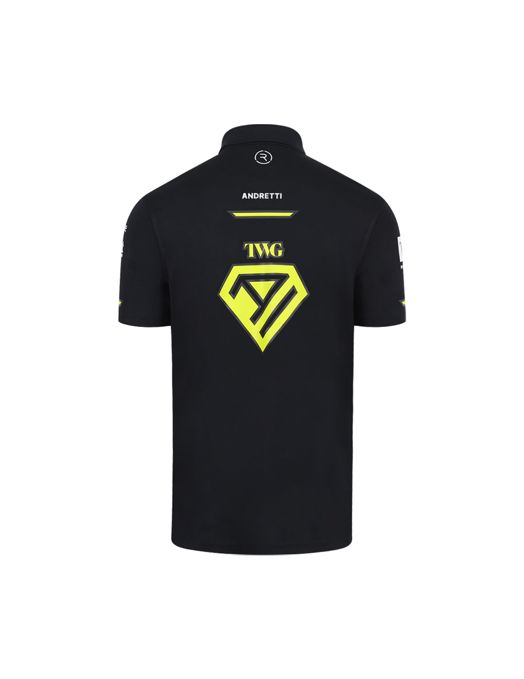 Andretti Teamkit Short Sleeve Polo Shirt Black Reflo