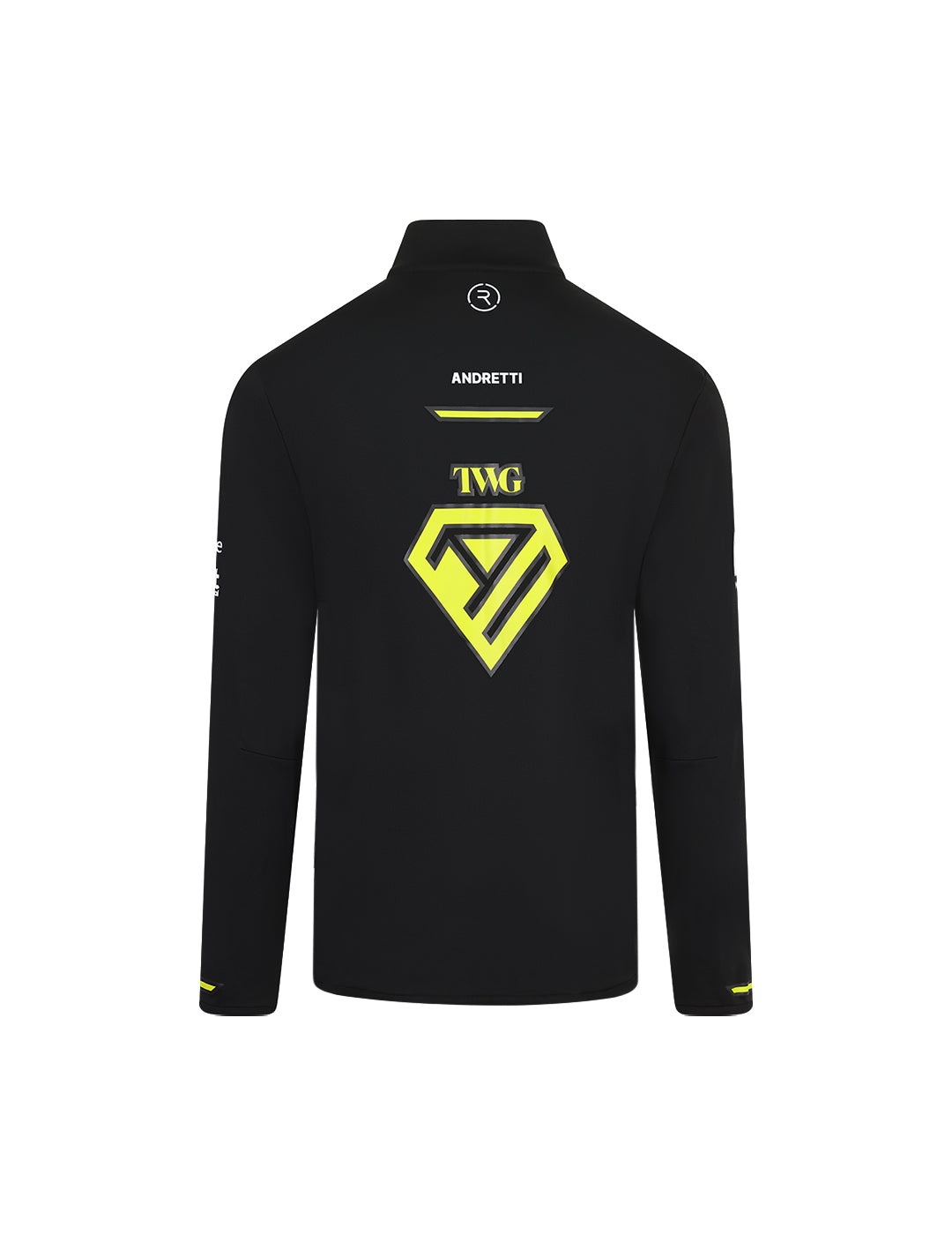 Andretti Teamkit Replica 1/4 Zip Unisex Midlayer Black Reflo