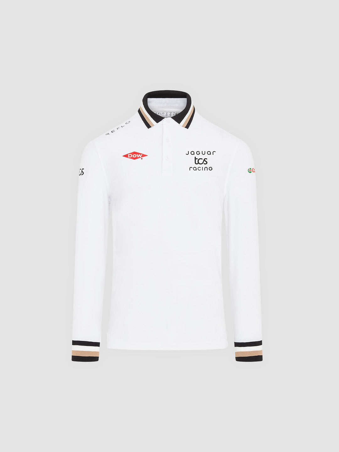 Jaguar TCS Racing Men's Long Sleeve Polo Shirt - Season 12 Reflo
