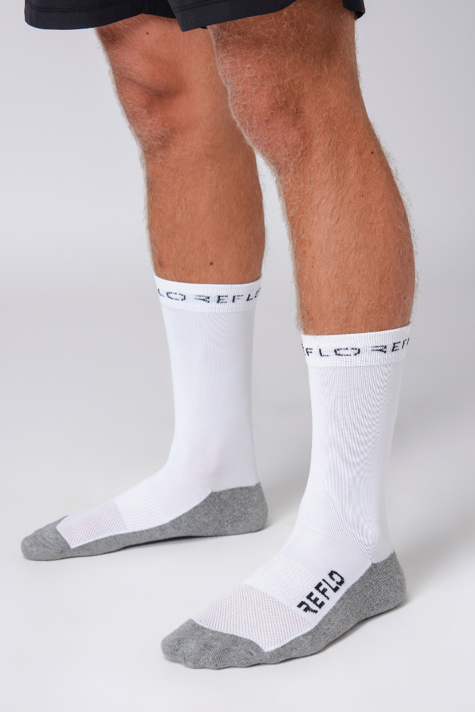 Lanao Crew Sock White - Reflo