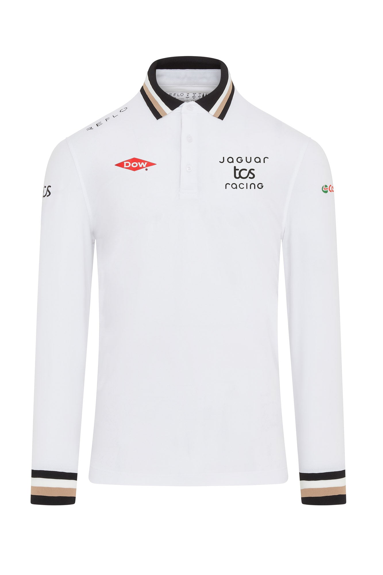 Jaguar TCS Racing Men's Long Sleeve Polo Shirt - Season 12 Reflo
