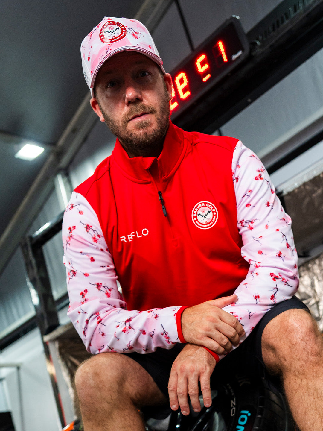 Nissan Formula E Sakura Golf 1/4 Zip Midlayer-2