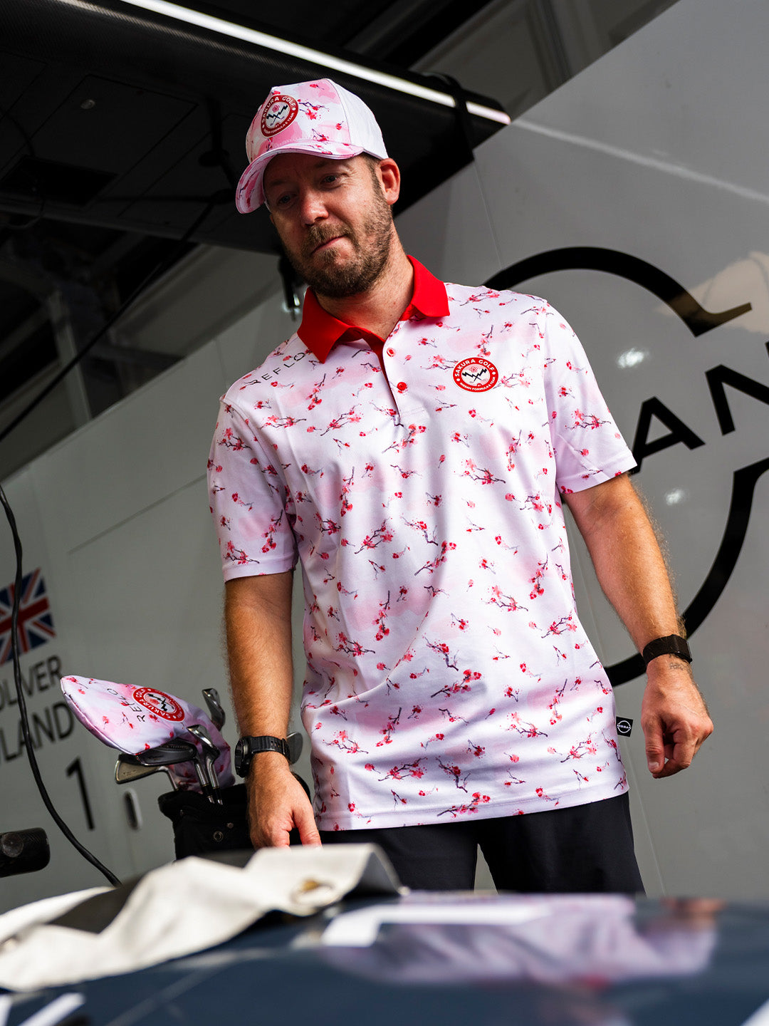 Nissan Formula Sakura E Golf Polo Shirt-1
