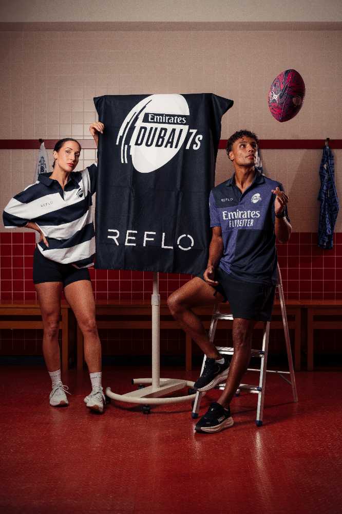 Emirates Dubai 7s 2025 Pique Polo Shirt Reflo