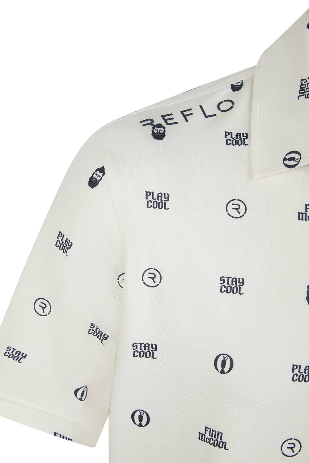 The Open Icon Polo White Reflo Athleisure