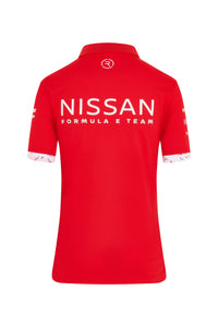 Nissan Formula E Replica Short Sleeve Polo Shirt - Red Reflo