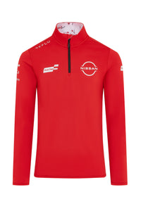 Nissan Formula E Replica 1/4 Zip Midlayer - Red Reflo