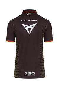Cupra Kiro Teamkit Short Sleeve Polo Shirt - Black Reflo